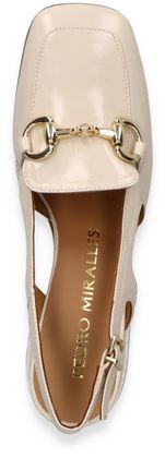 Pedro Miralles Damen-Slingpumps aus Leder 131303022244 (Beige)