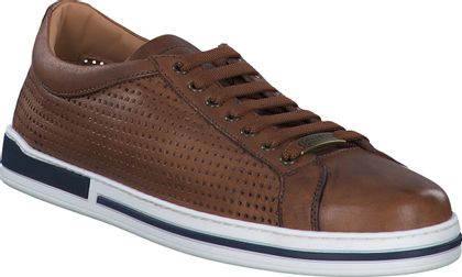 Galizio Torresi Herren-Sneaker aus Leder 240221002859 (Braun)