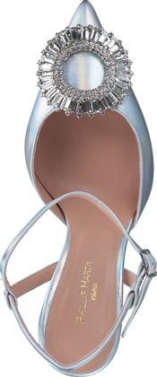 Phillip Hardy Damen-Slingpumps aus Leder 132901031409 (Silber)