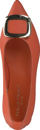 Phillip Hardy Damen-Ballerinas aus Leder 103391023747 (Orange)