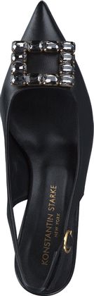 Konstantin Starke Damen-Slingpumps aus Leder 131001022949 (Schwarz)