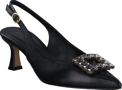 Konstantin Starke Damen-Slingpumps aus Leder 131001022949 (Schwarz)
