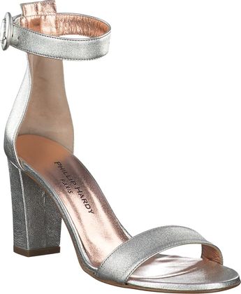 Phillip Hardy GIANV1 Damen-Sandalette aus Leder 186901024983 (Silber)