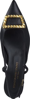 Konstantin Starke Damen-Slingpumps aus Leder 131001022834 (Schwarz)