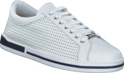 Galizio Torresi Herren-Sneaker aus Leder 240701002847 (Weiß/Bunt)