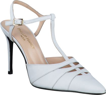 Phillip Hardy Damen-Slingpumps aus Leder 132701031768 (Weiß)