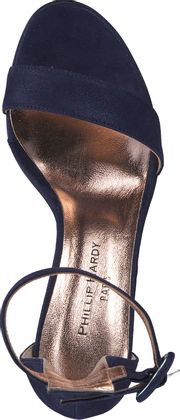 Phillip Hardy Damen-Sandalen aus Leder 186102025021 (Dunkelblau)