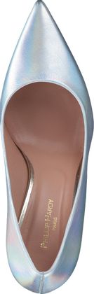 Phillip Hardy Klassische Damen-Pumps aus Leder 122911031458 (Silber)