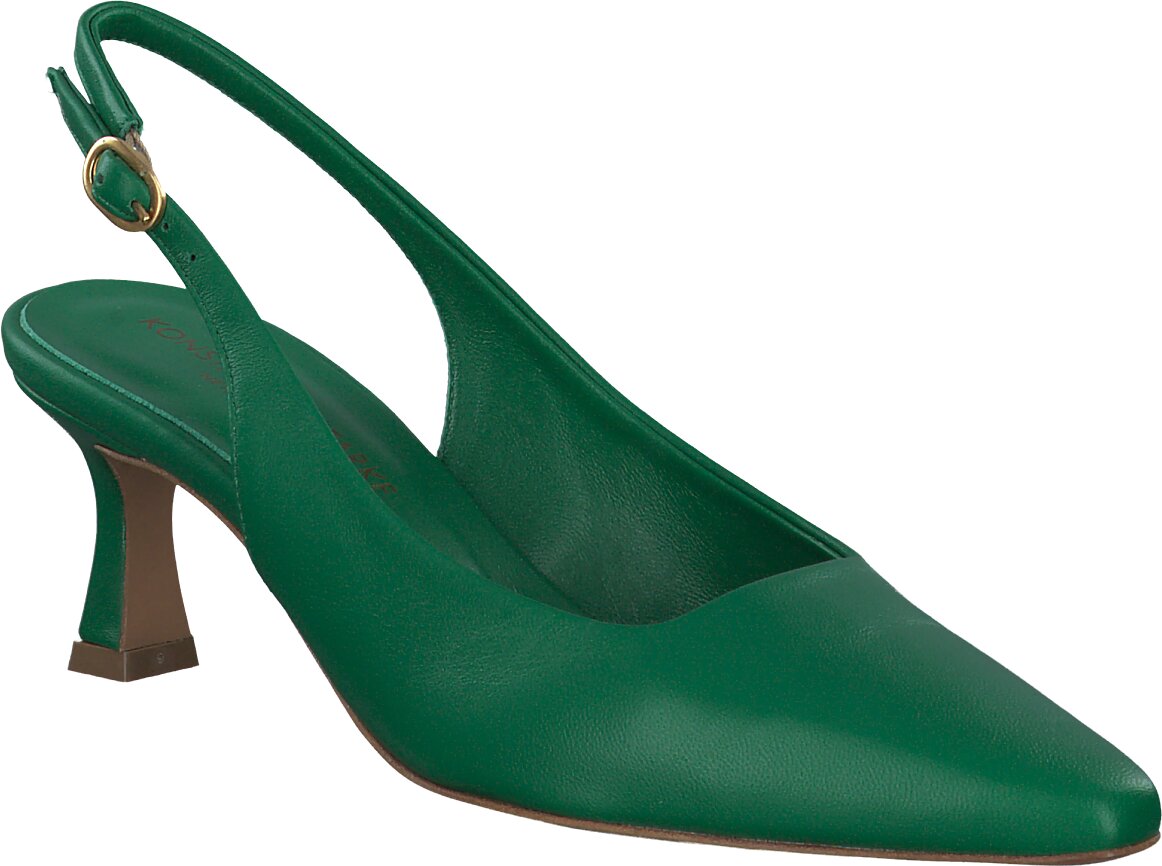 Konstantin Starke Damen-Slingpumps aus Leder 131601022810 (Dunkelgrün) Bild 01