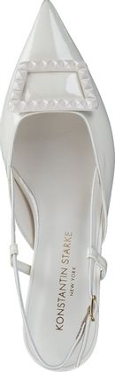 Konstantin Starke Damen-Slingpumps aus Leder 131703022866 (Weiß)