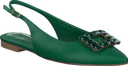 Konstantin Starke Damen-Slingpumps aus Leder 130601022895 (Dunkelgrün)