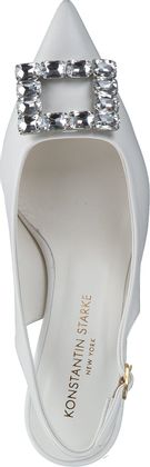 Konstantin Starke Damen-Slingpumps aus Leder 131701023802 (Weiß)