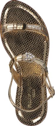 Phillip Hardy Damen-Sandalen 184905031902 (Gold)