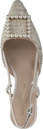 Konstantin Starke STEFFI Damen-Slingpumps 131309031322 (Beige/Gold)
