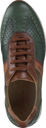 Galizio Torresi Herren-Sneaker aus Leder 244602002823 (Dunkelgrün)