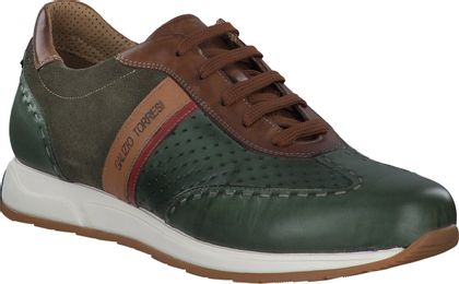 Galizio Torresi Herren-Sneaker aus Leder 244602002823 (Dunkelgrün)