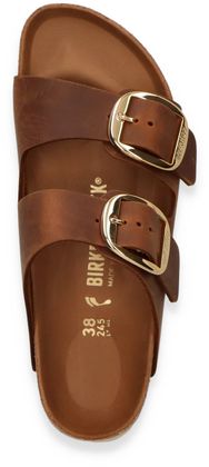 Birkenstock ARIZONA BIG BUCKLE Damen-Pantoletten 591201995964 (Cognac)