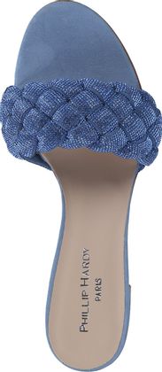 Phillip Hardy Damen-Pantoletten 181102031860 (Blau)
