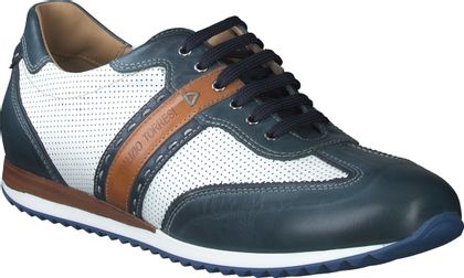 Galizio Torresi Herren-Schnürschuhe aus Leder 244811002835 (Blau/Weiß)