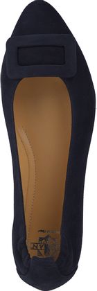 Trumans Damen-Ballerinas aus Leder 103102024697 (Dunkelblau)