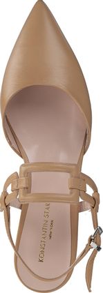 Konstantin Starke Damen-Slingpumps aus Leder 130301032608 (Beige)