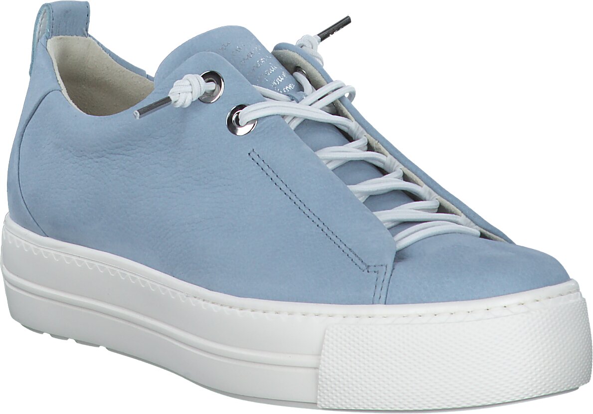 Paul Green Sneaker 5310-138 Damen | Blau Glattleder | SUPER SOFT Mit Wechselfußbett | Made In Europe