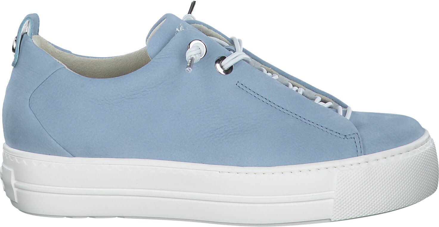 Elegantes Sneaker Damen Leder Blau Ebenbild