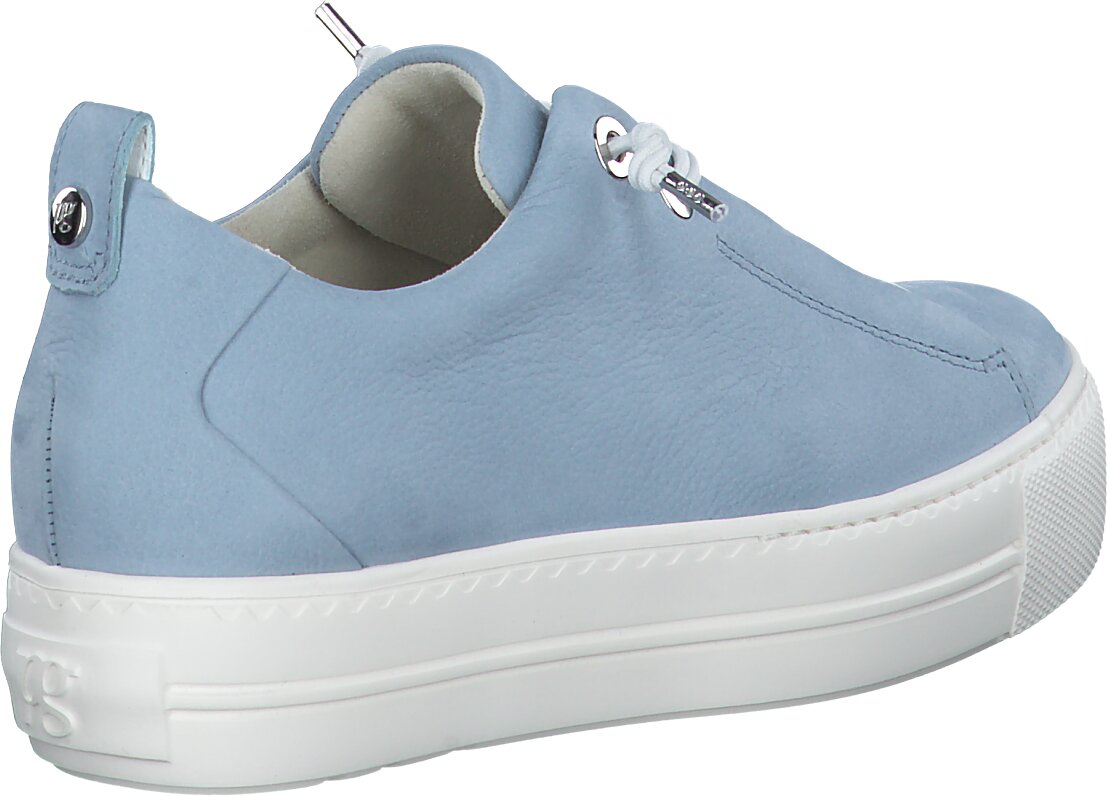 Elegantes Sneaker Damen Leder Blau Ebenbild