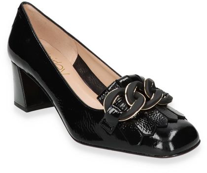 Shirley Mae Damen-Pumps aus Leder 121003024090 (Schwarz)