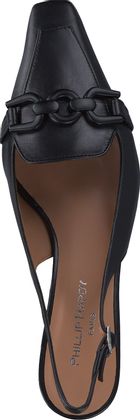 Phillip Hardy Damen-Slingpumps aus Leder 131001024855 (Schwarz)