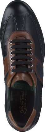 Galizio Torresi Herren-Schnürschuhe aus Leder 244001002896 (Schwarz/Braun)