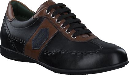 Galizio Torresi Herren-Schnürschuhe aus Leder 244001002896 (Schwarz/Braun)