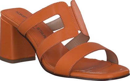 Konstantin Starke Damen-Pantoletten aus Leder 181391031318 (Orange)