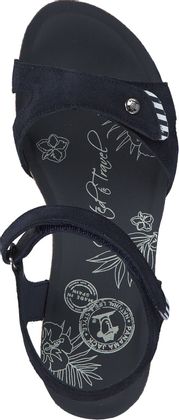 Panama Jack JULIA Keilabsatz-Sandalen für Damen 187102020254 (Blau)