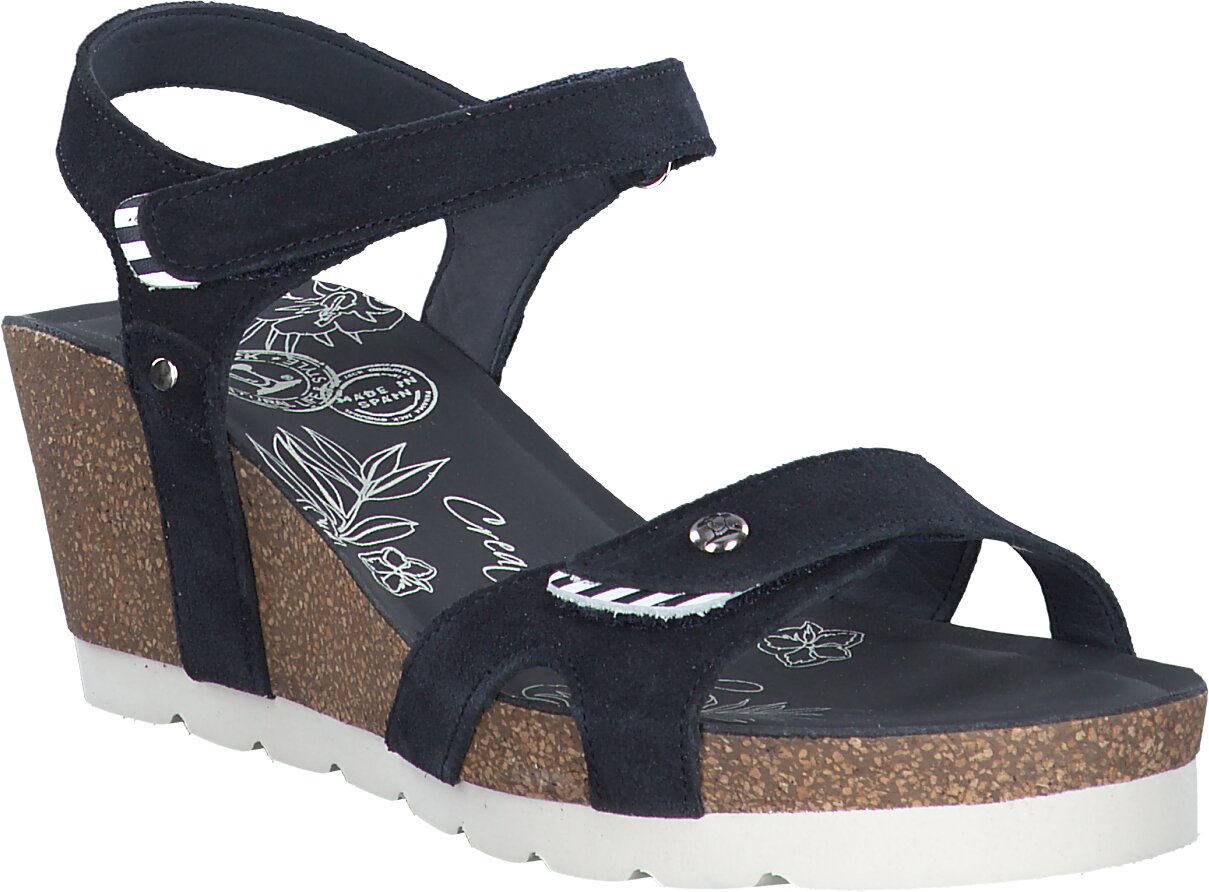 Panama Jack JULIA Keilabsatz-Sandalen für Damen 187102020254 (Blau) Bild 01