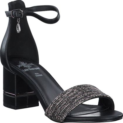 Eddie Rodriguez Damen-Sandaletten 185001023632 (Schwarz)