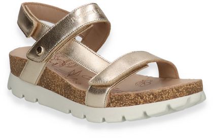 Panama Jack SELMA Damen-Sandalen aus Leder 184901974730 (Gold)