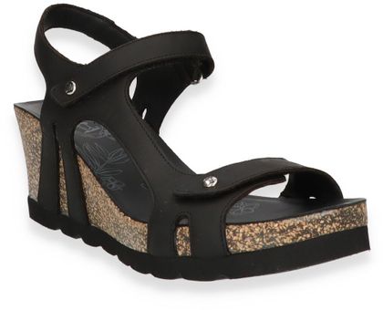 Panama Jack VAREL Plateau-Sandalen für Damen 187001020266 (Schwarz)