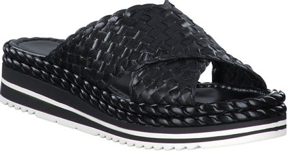 Phillip Hardy Damen-Pantoletten aus Leder 180000020144 (Schwarz)