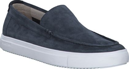 Blackstone Herren-Slipper aus Leder 226102032876 (Dunkelblau)