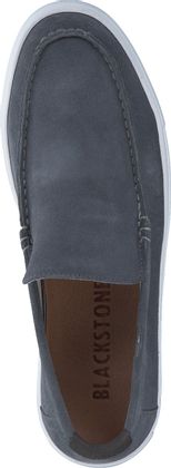 Blackstone Herren-Slipper aus Leder 226402032864 (Dunkelgrau)