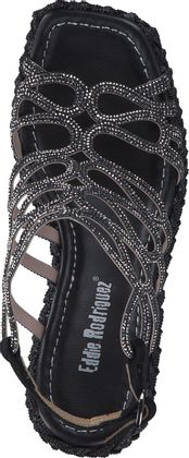 Eddie Rodriguez Keilabsatz-Sandalen für Damen 187002023450 (Schwarz)