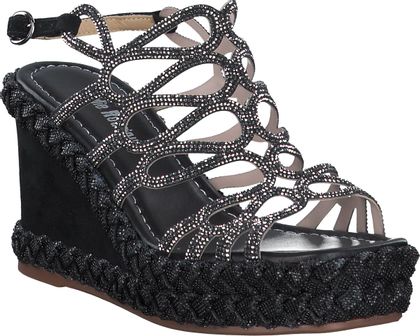 Eddie Rodriguez Keilabsatz-Sandalen für Damen 187002023450 (Schwarz)