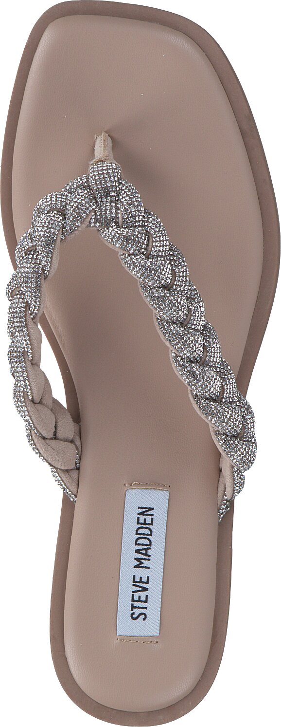 Steve Madden AMILY Zehentrenner für Damen 189917997166 (Silber  