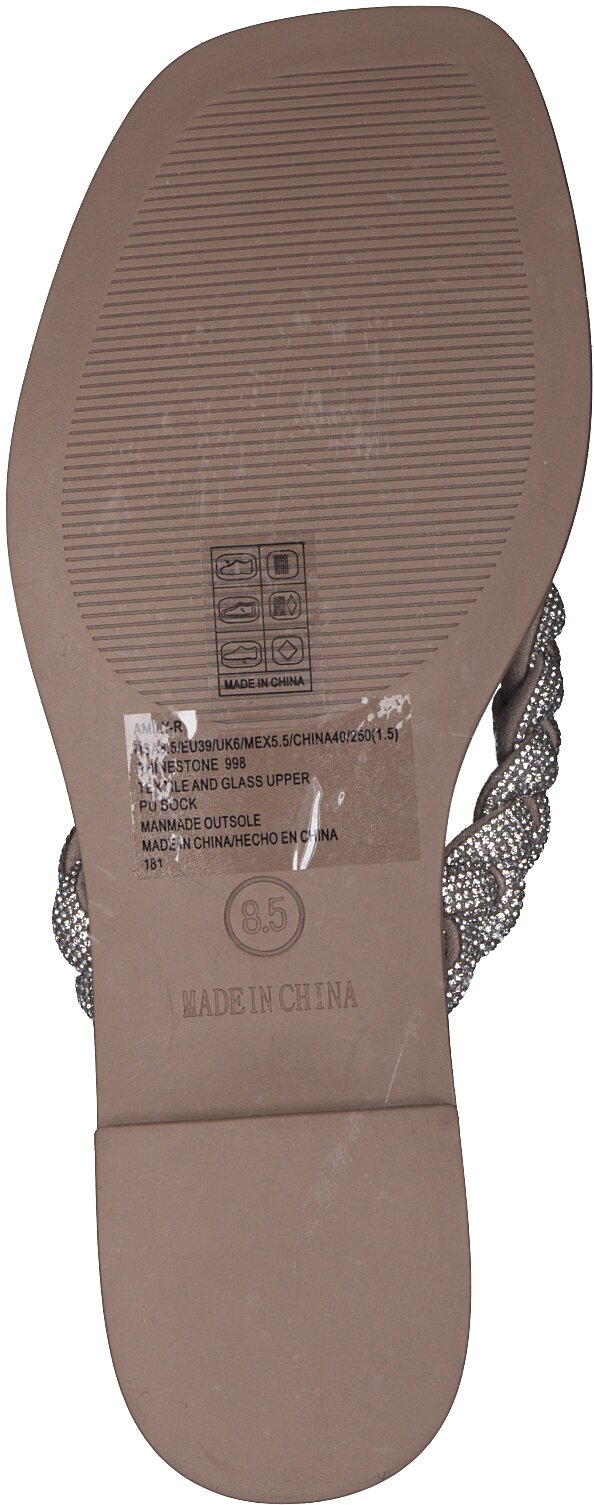 Steve Madden AMILY Zehentrenner für Damen 189917997166 (Silber 