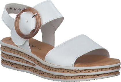 Gabor Damen-Sandalen aus Leder 184701021490 (Weiß)