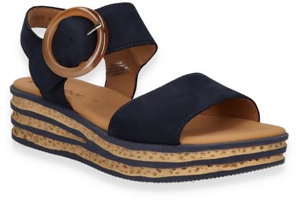 Gabor Damen-Sandalen aus Leder 184102021507 (Blau)
