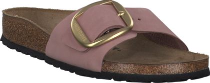 Birkenstock MADRID BIG BUCKLE Damen-Pantoletten aus Leder 591592996051 (Rosa)