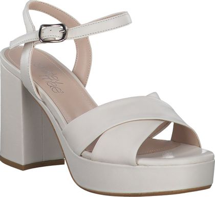 Shirley Mae Plateau-Sandaletten aus Leder 183301024259 (Weiß)