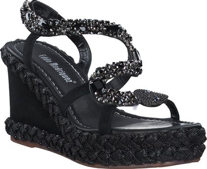 Eddie Rodriguez Keilabsatz-Sandalen für Damen 187002023462 (Schwarz)
